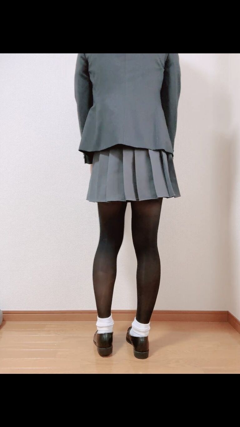 黒ストッキング×OLスーツ💕えちえち動画❤️