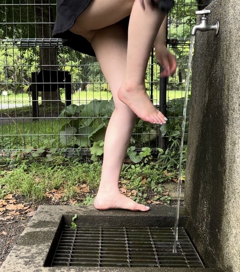 足裏🦶夏の公園をぺたぺた🦶