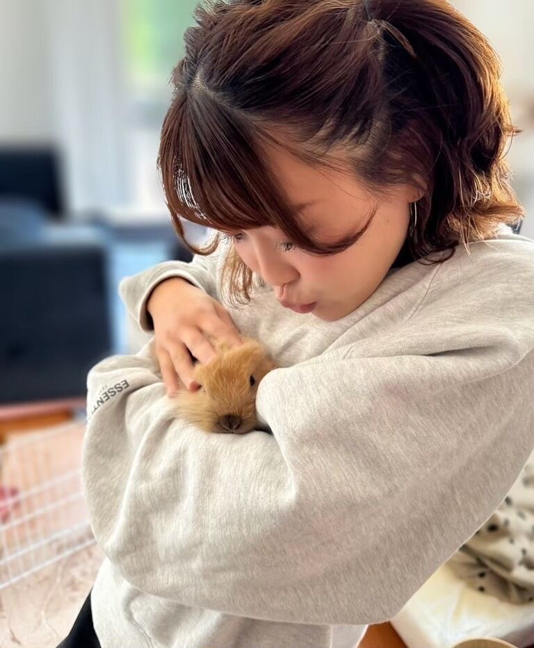 ラテとのツーショブロマイド🐰⸝꙳