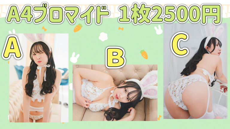 バニーA4ブロマイド【A】